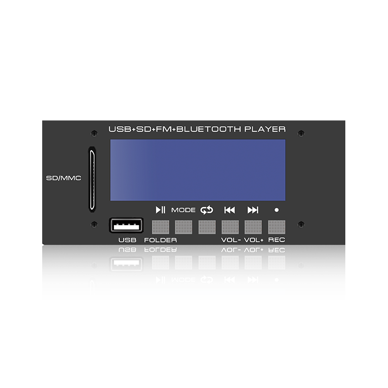 LCD6228: Enam Tombol Konektor SD/USB Layar LCD Pemutar MP3 dengan Bluetooth, TWS