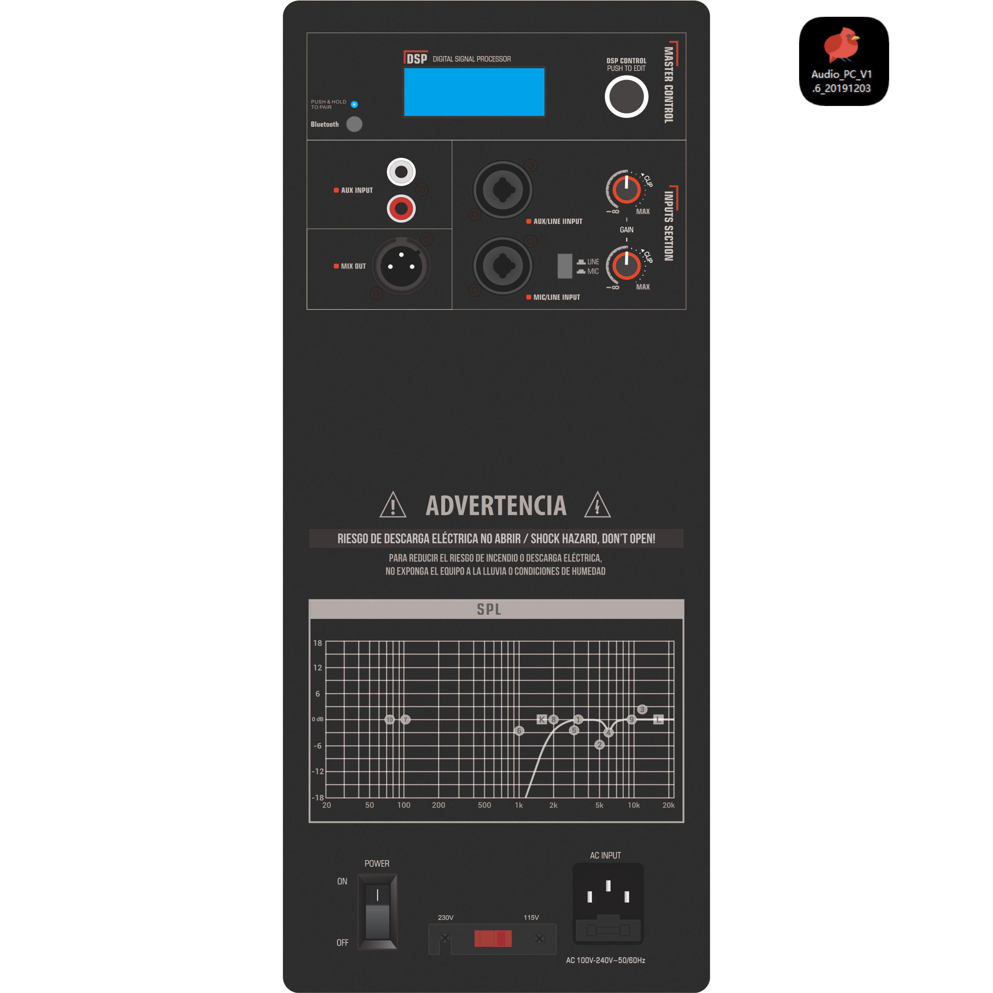 Amplifier Speaker Aktif 2 arah DSP1901 Pro