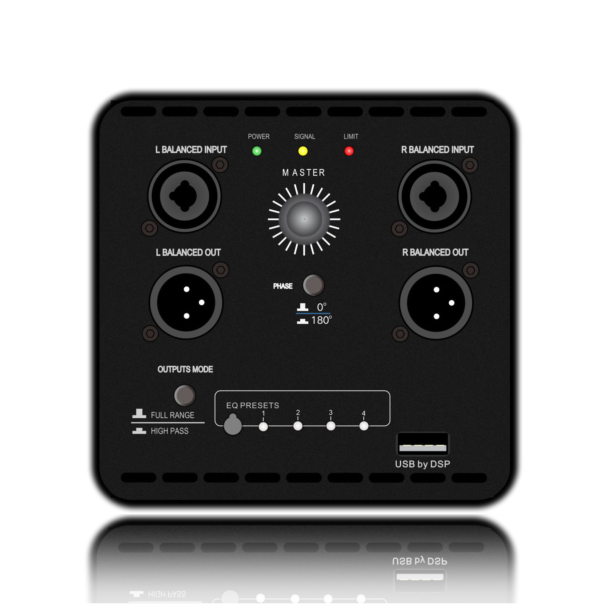 Penguat Sistem Subwoofer Bertenaga DSP1904SUB