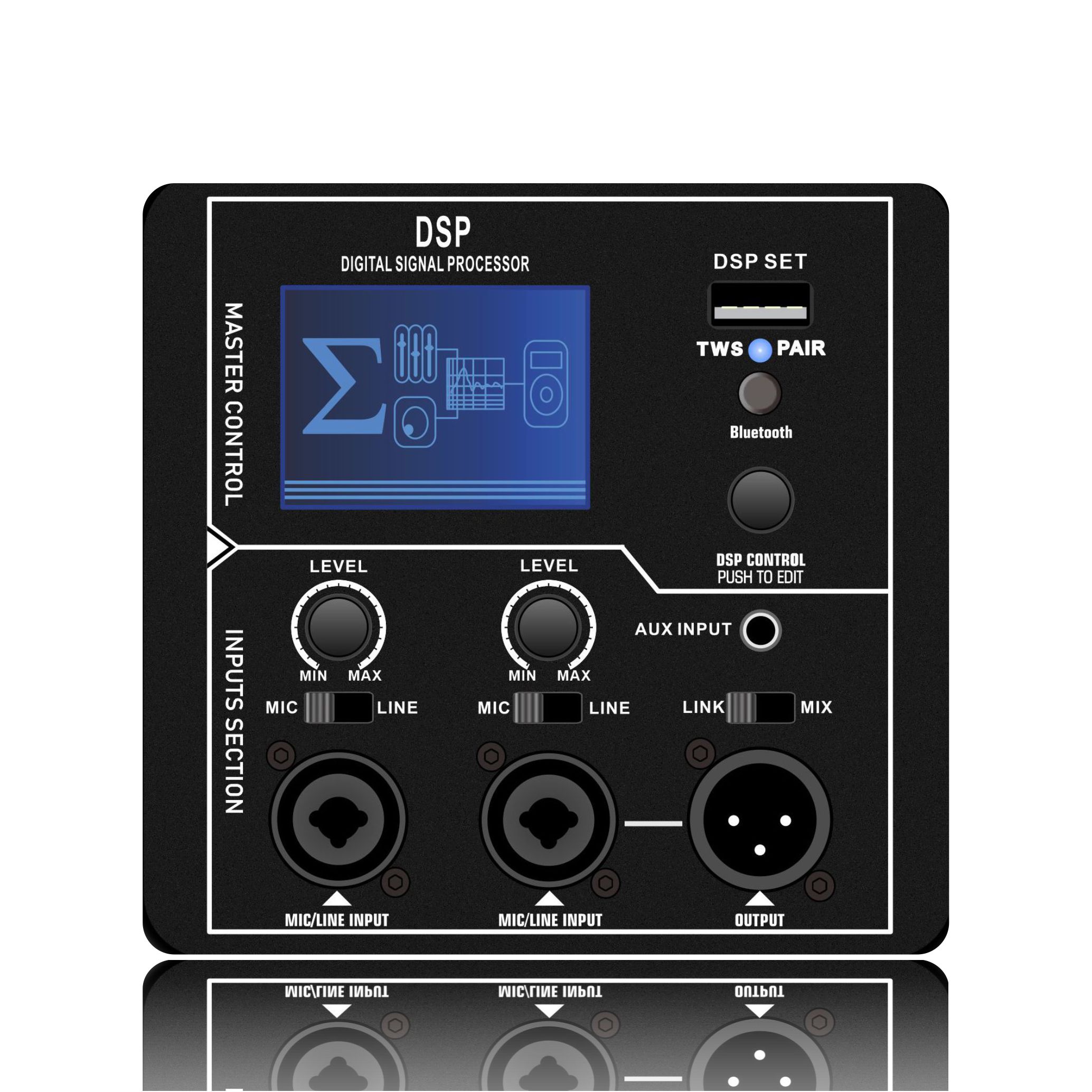 DSP1803 DSP Amplifier Bertenaga Jangkauan Penuh
