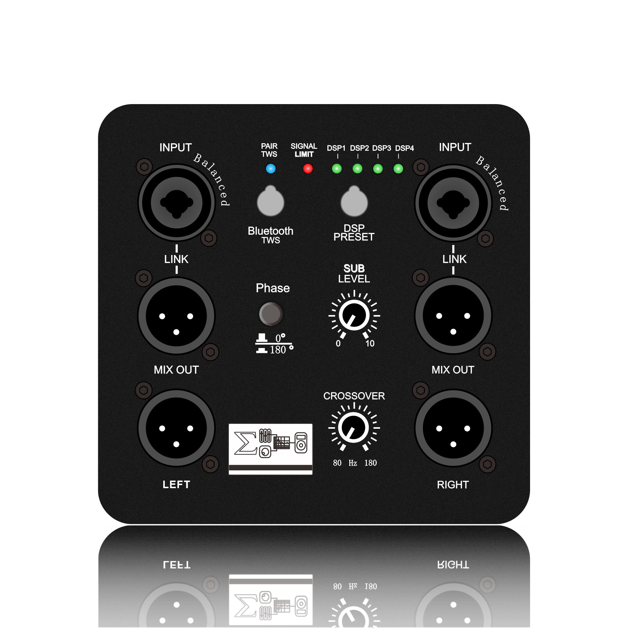 DSP1804: Multi DSP Rreset Modul Fungsional DSP Subwoofer keluaran dua arah