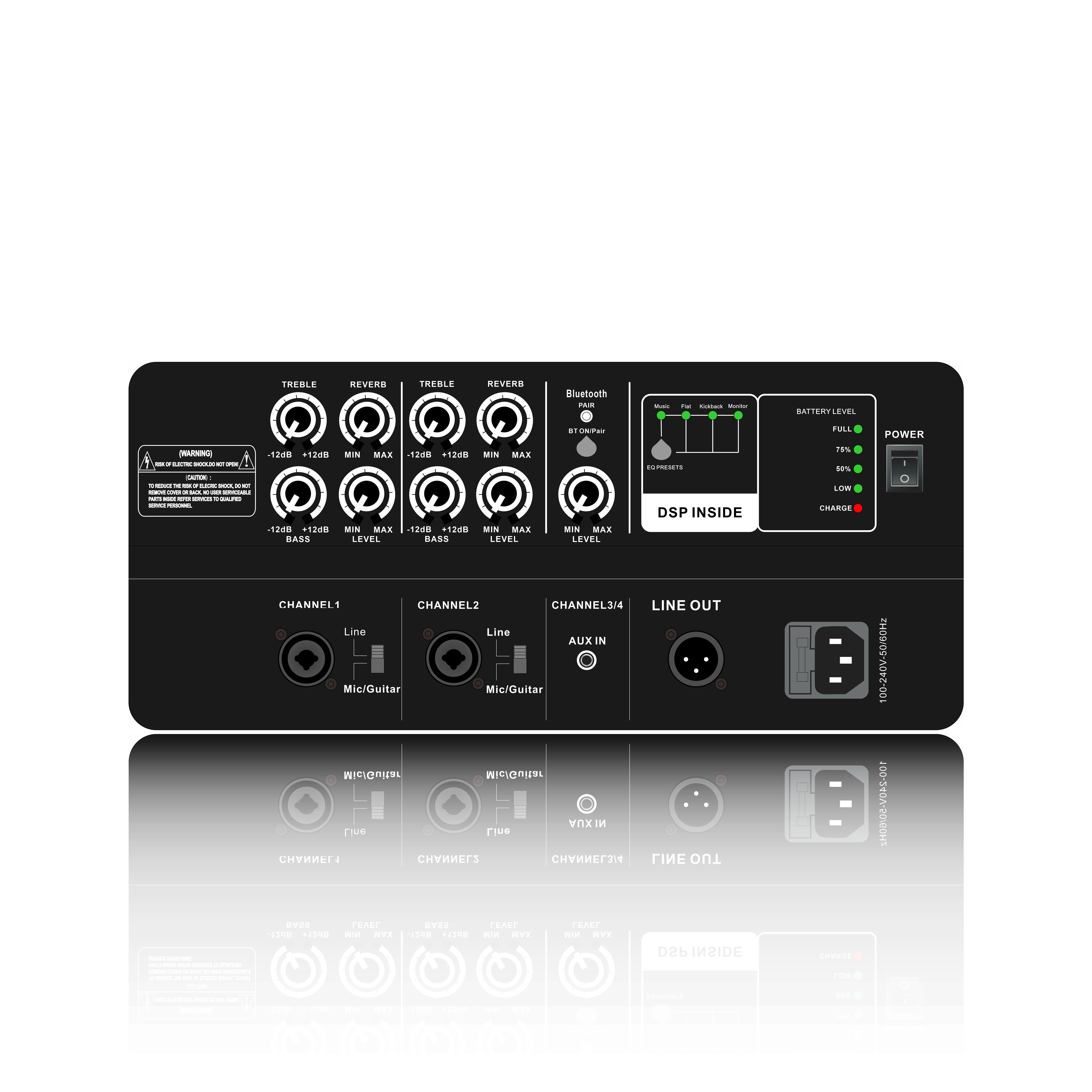Penguat Sistem Loudspeaker Bertenaga Portabel PL85DSP