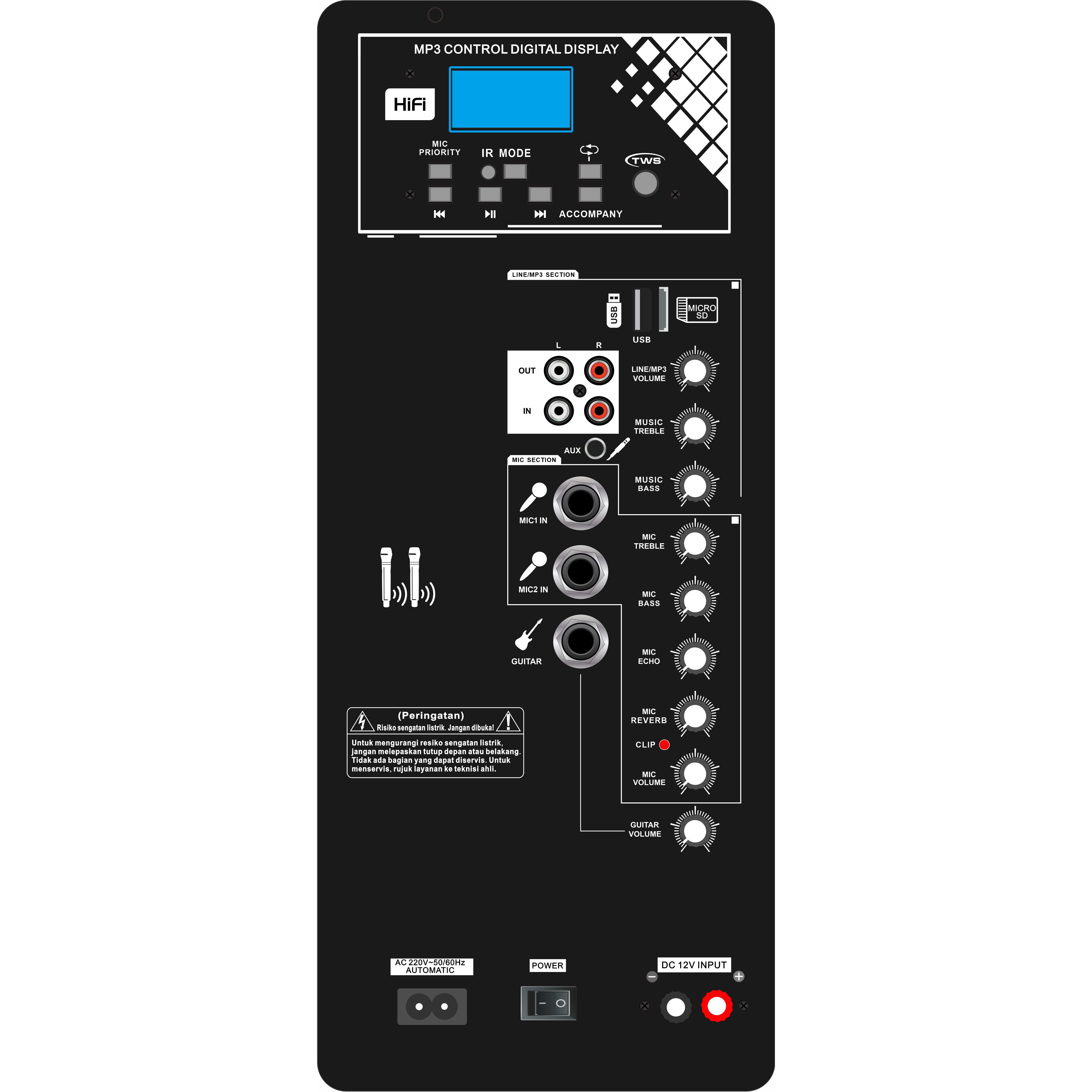 Amplifier Loudspeaker Karaoke Kelas D Lengkap BOOM10