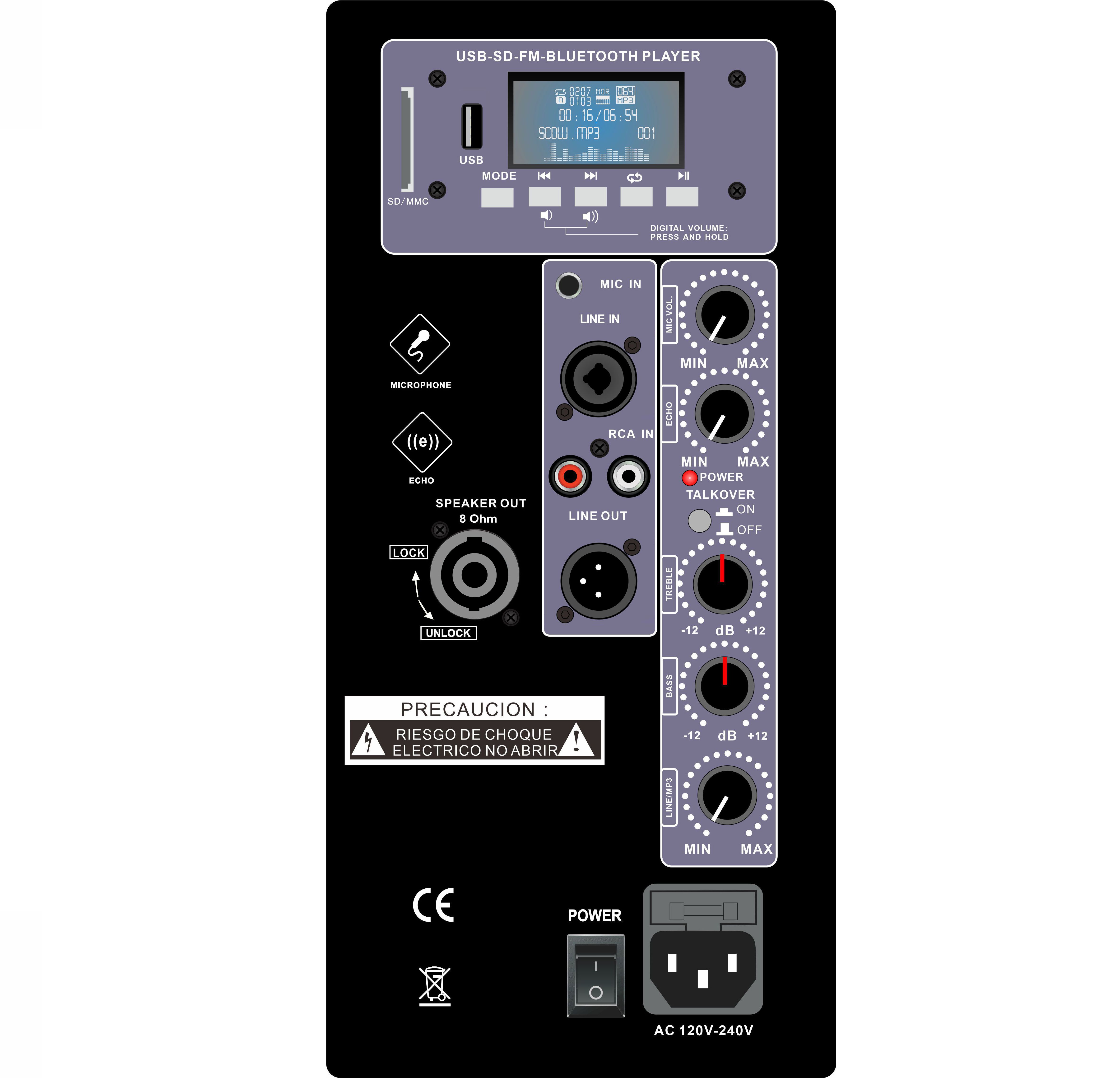 Amplifier Loudspeaker Kompak Kelas D PL54