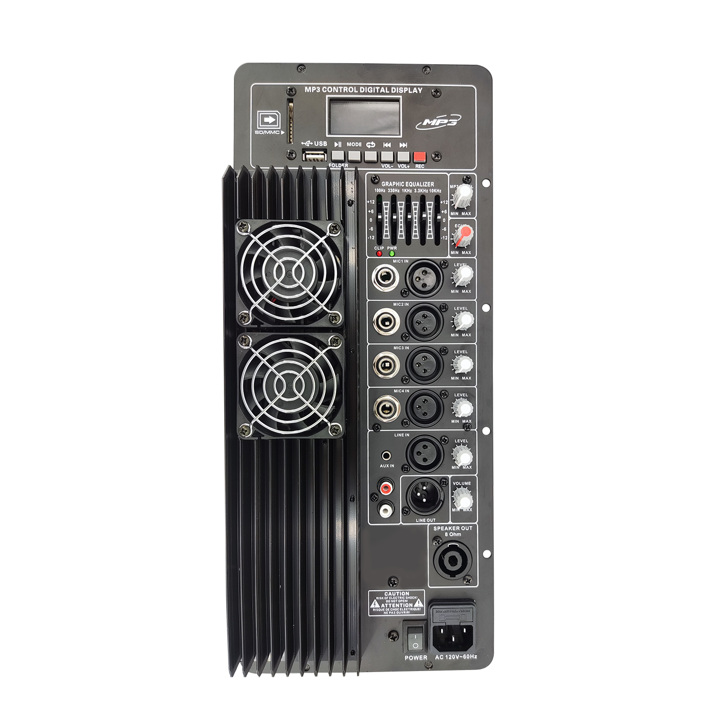 Amplifier Loudspeaker Kelas AB Multi-Saluran PL67