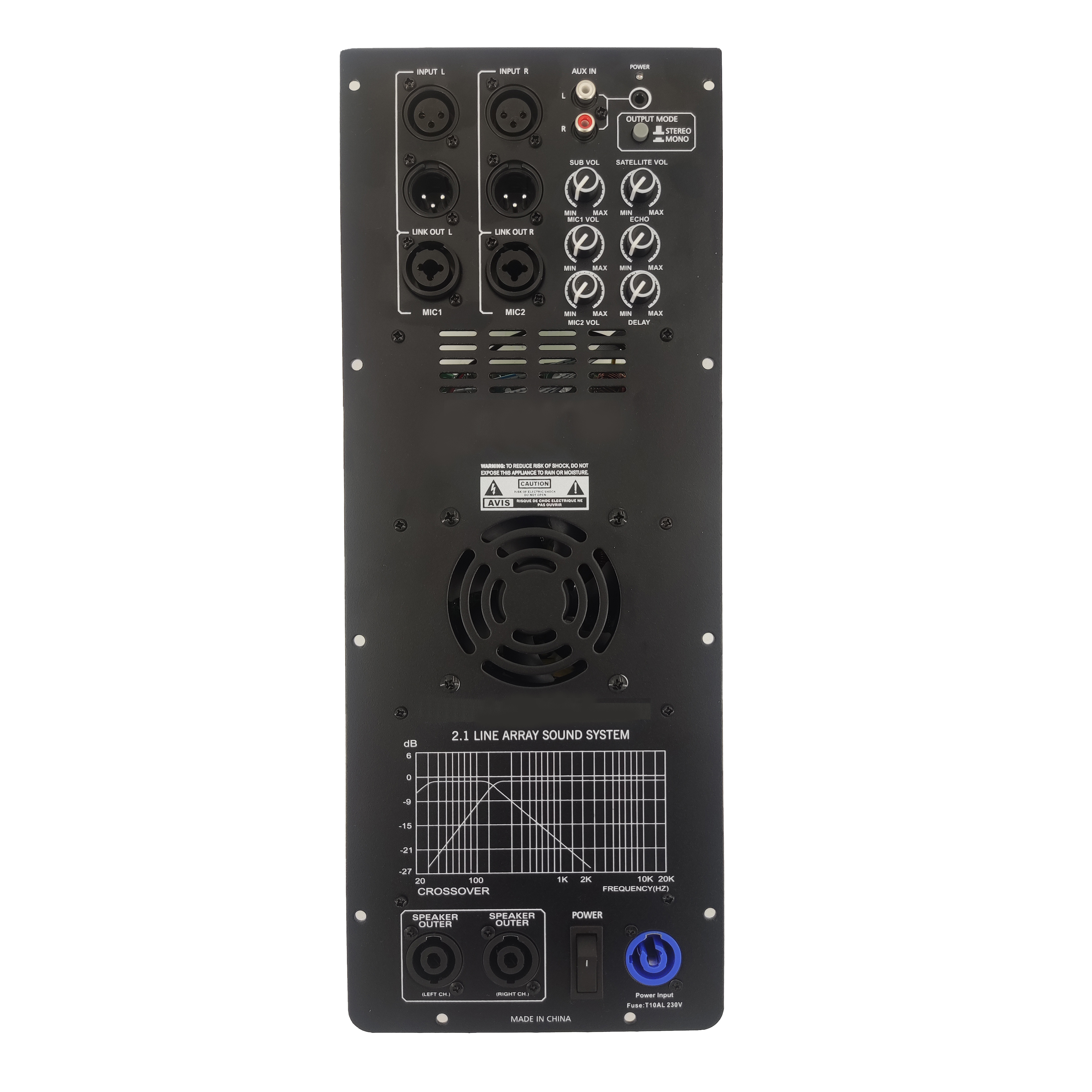 DSP1908-2.1 Pro Penguat Daya Array Jalur Aktif